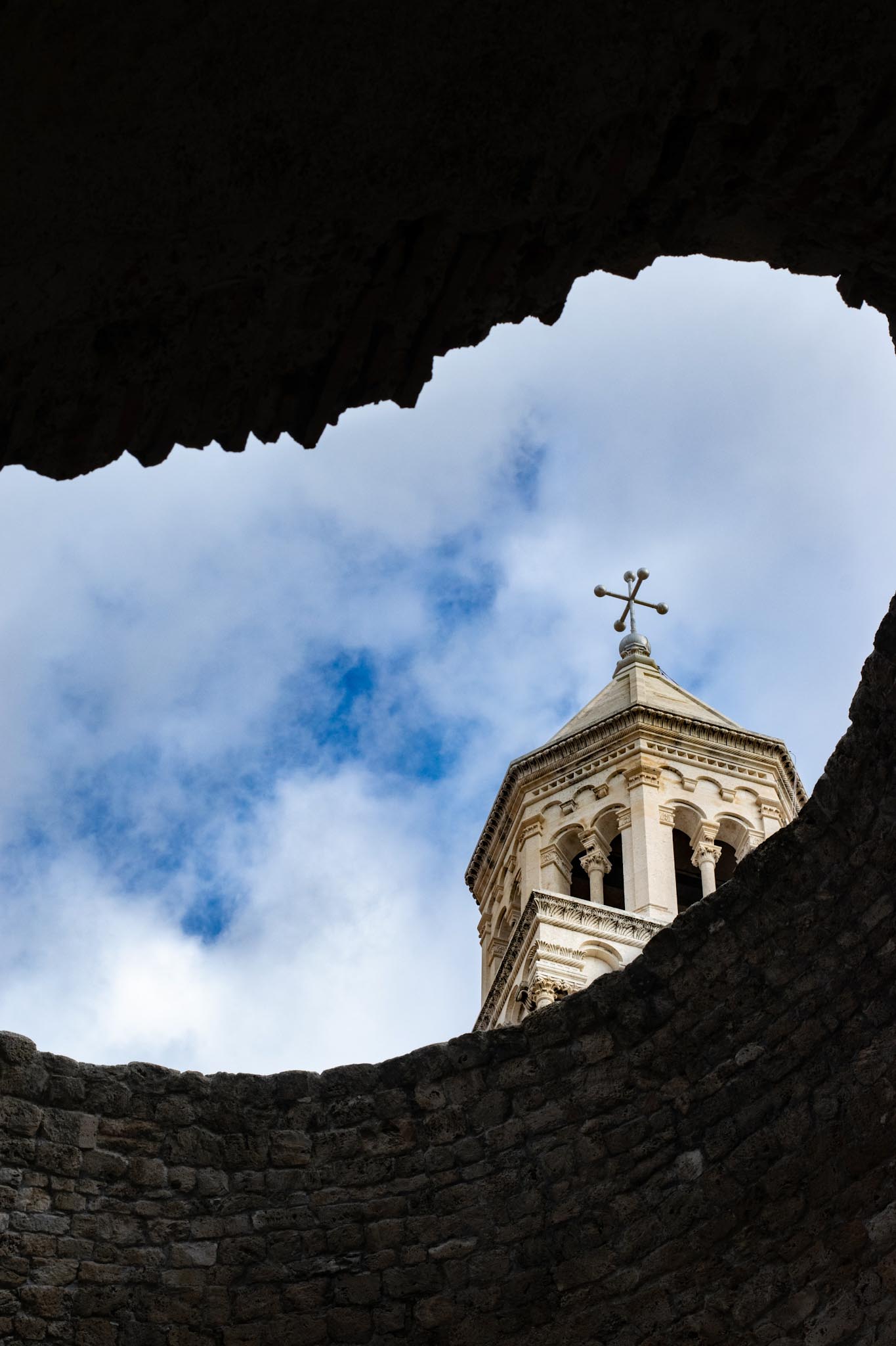 St. Duje bell tower architecture photography - Split Cathedral bell tower and Croatian religious architecture
